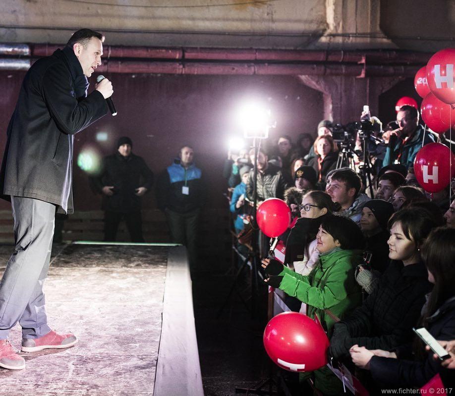Навальный в Иркутске